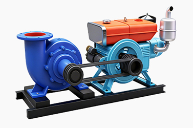 Diesel Engine Horizontal  Mix Flow Pump
